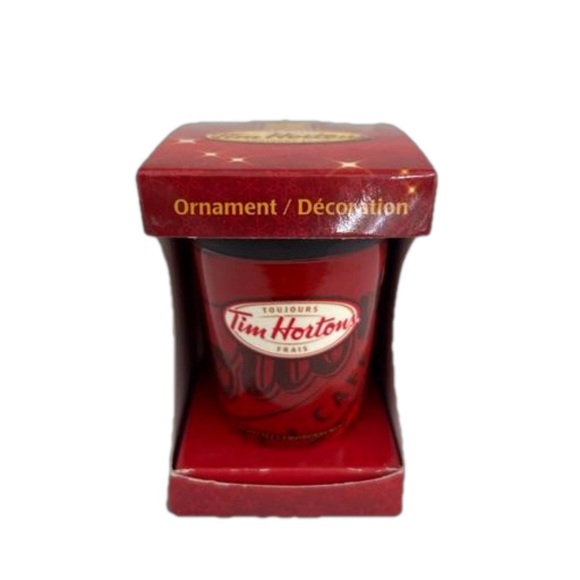 Tim Hortons 2010 Ceramic Coffee Cup Christmas Ornament NIB - Picture 9 of 9